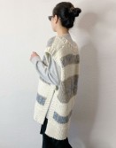 Oversized Pattern Knit Vest #241219